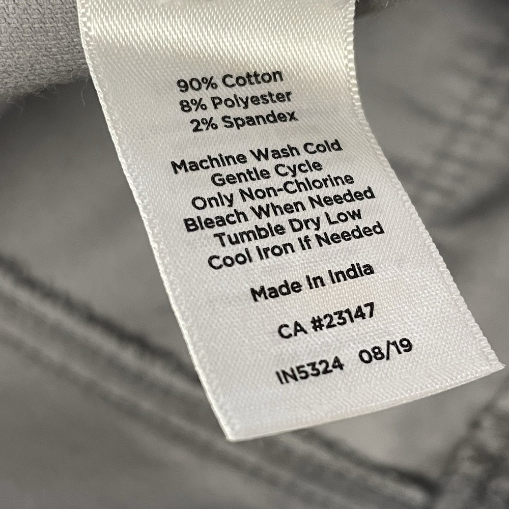 Talbots Womens 6 Pants Velvet‎ Velour Gray High-Waist Straight Leg - Picture 7 of 10